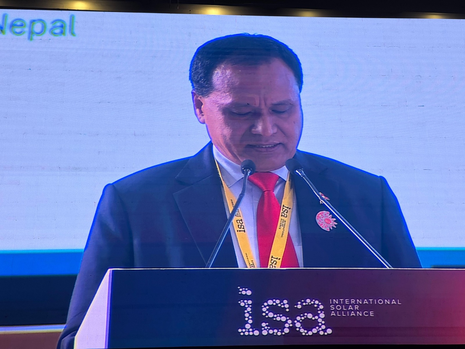 Minister Ghising appeals to international community to invest in Nepal’s renewable energy