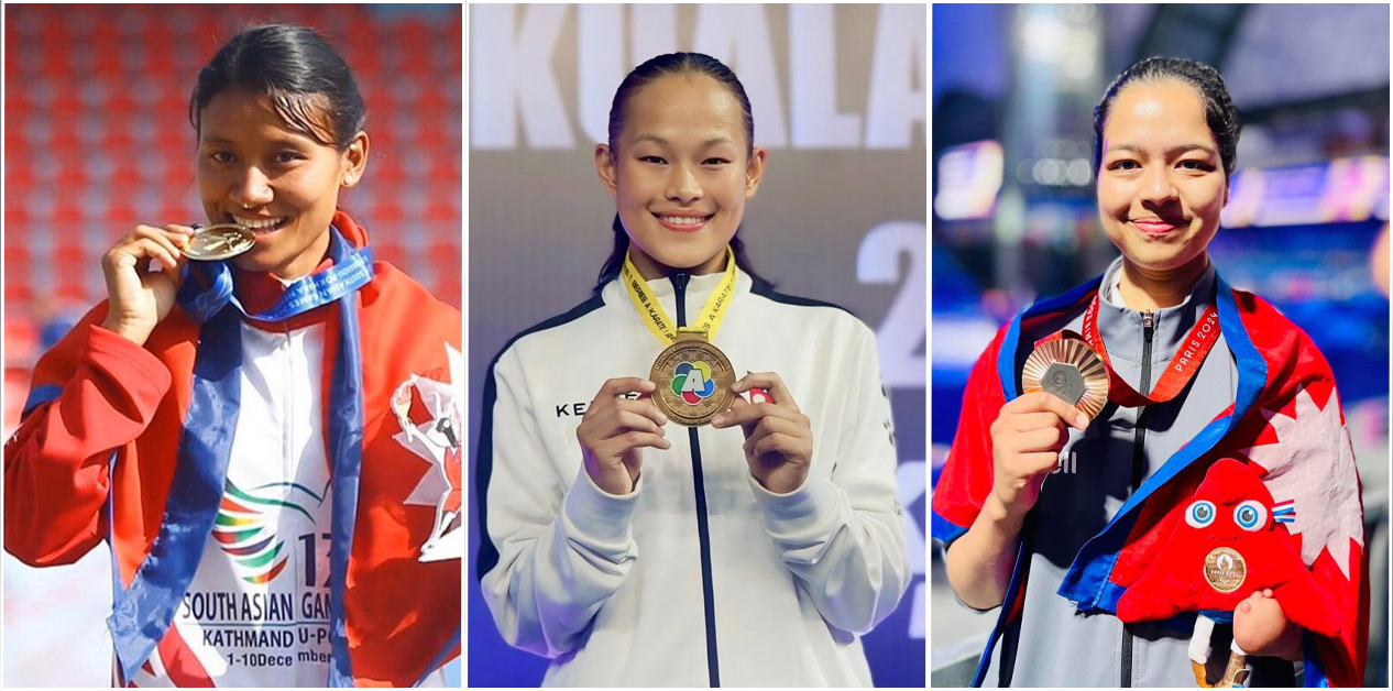 Female athletes raising hope