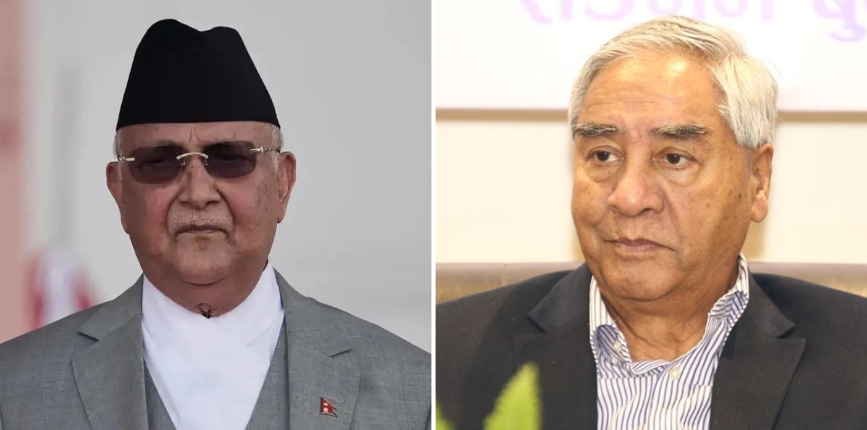 NC, UML central committee meetings under pressure to remove Deuba and Oli