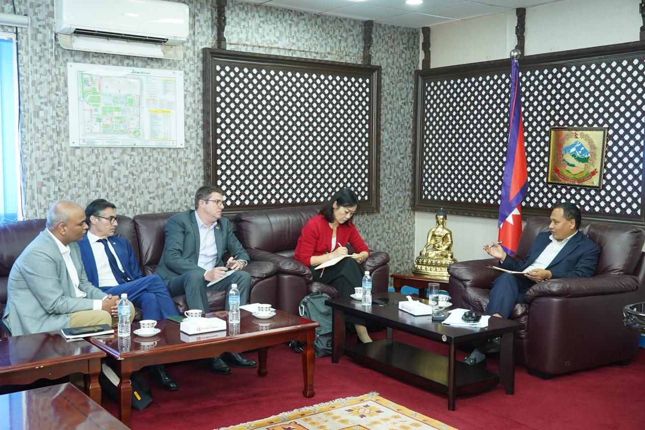 UNDP delegation meets Minister Ghising