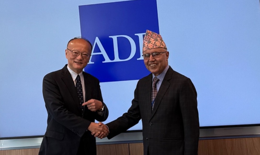 Finance Minister Khanal meets ADB President Kanda