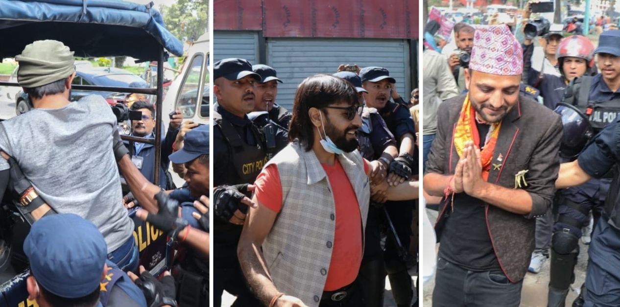 26 people detained for protesting at Maitighar