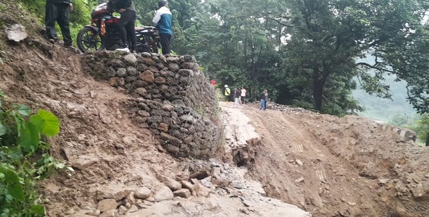 Mechi Highway obstructed