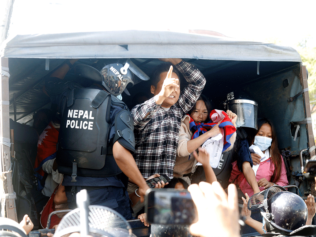 50 protesters detained at Maitighar for demonstrating without permission