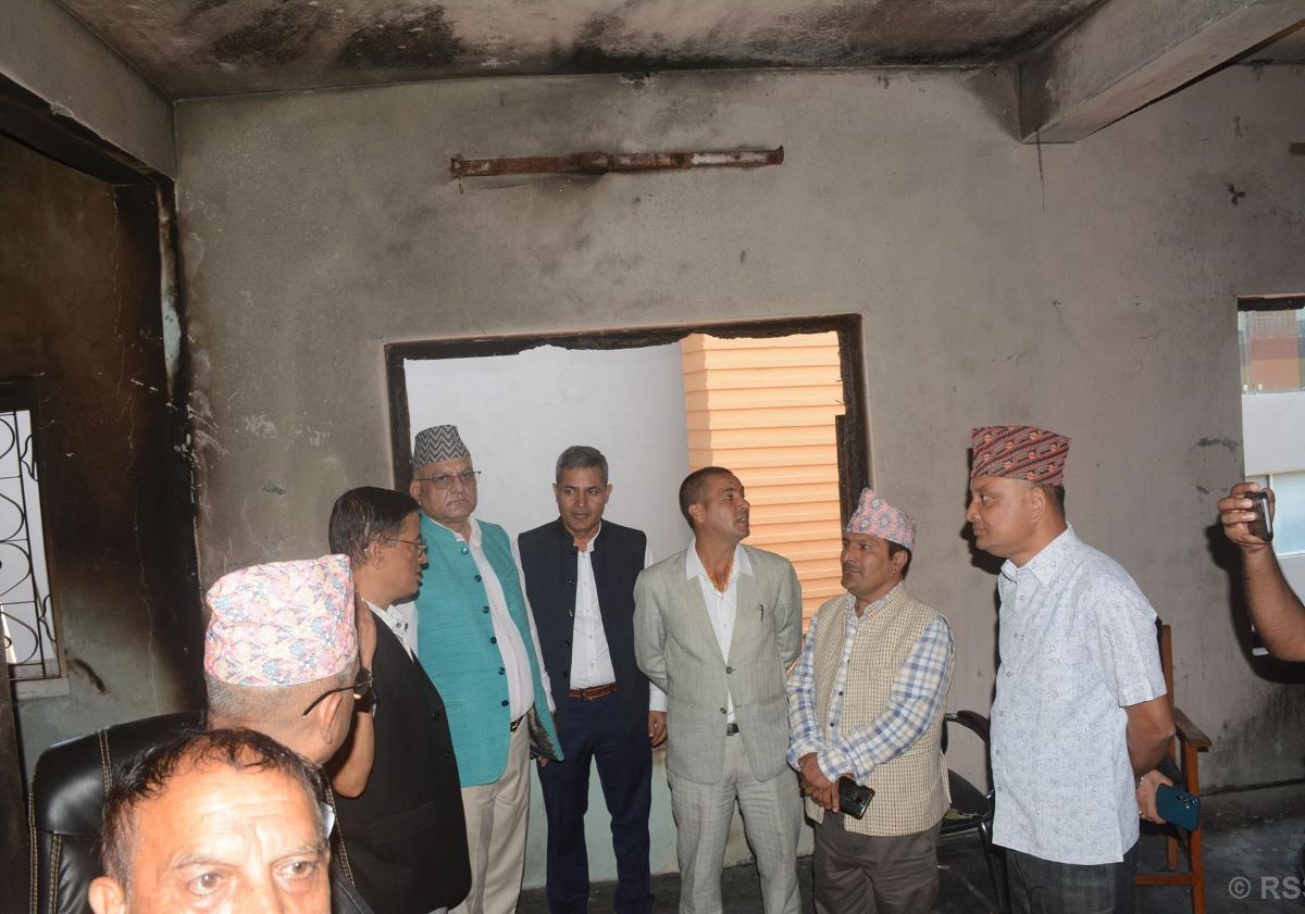Chief Minister Pandey observes damaged government offices