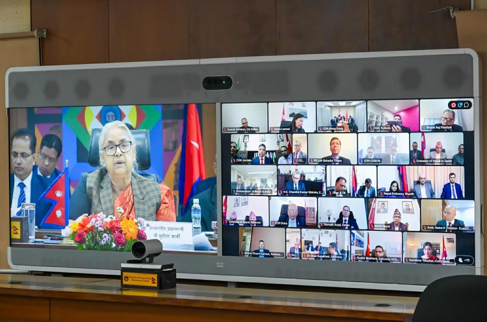 PM Karki directs Nepali envoys to secure international support for upcoming elections
