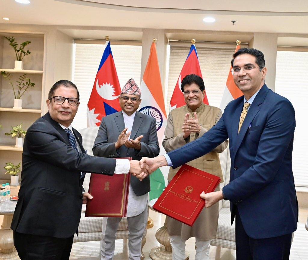 India and Nepal sign transit protocol amendment to boost rail trade connectivity