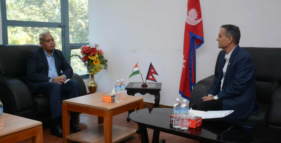 Indian Ambassador meets Home Minister Aryal