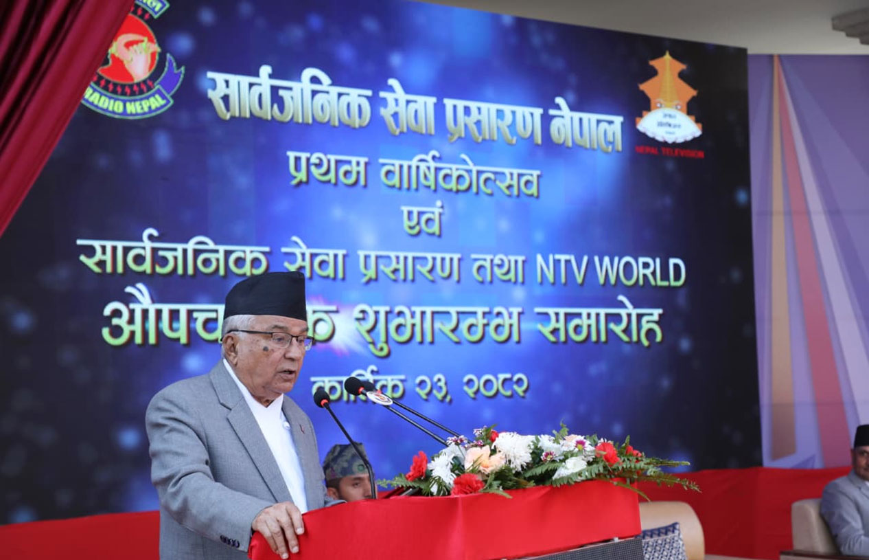 Role of media crucial to create election environment: President