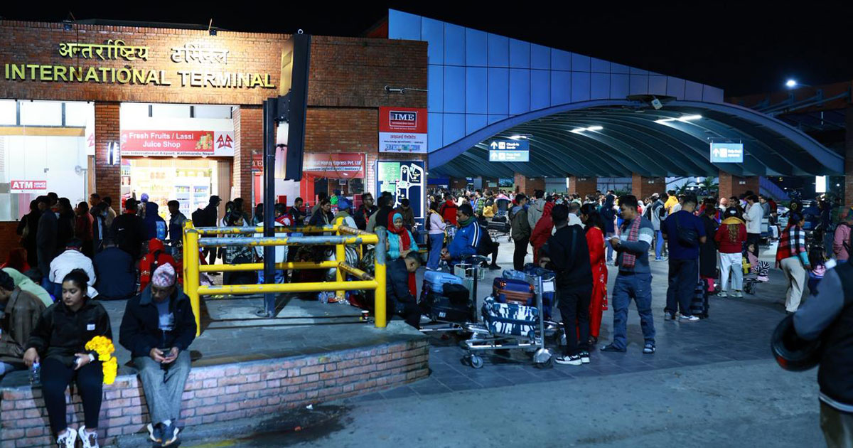 Tribhuvan International Airport resumes after four-hour closure due to electrical short