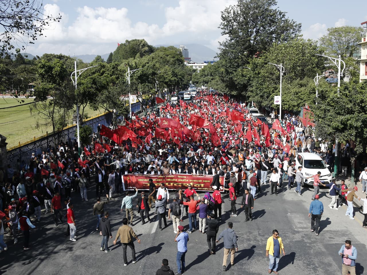 Biplav-led CPN stages rally in Kathmandu
