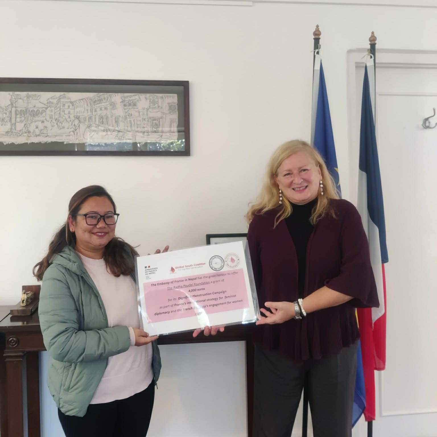 French embassy provides €4,000 grant to support menstrual dignity and youth leadership
