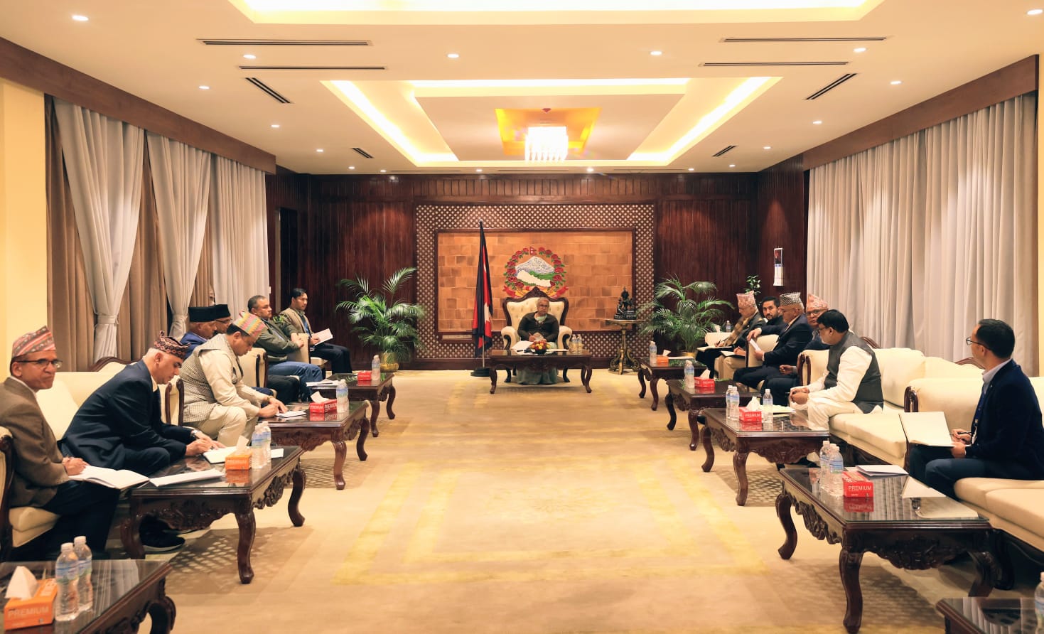 PM Karki holds meeting with all seven Chief Ministers at Baluwatar