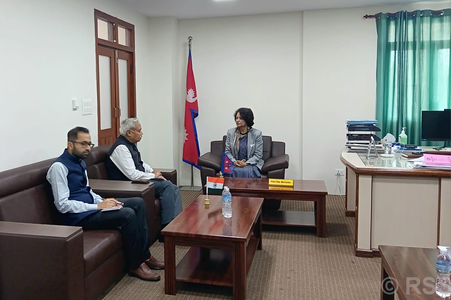 Indian Ambassador calls on Health Minister Gautam