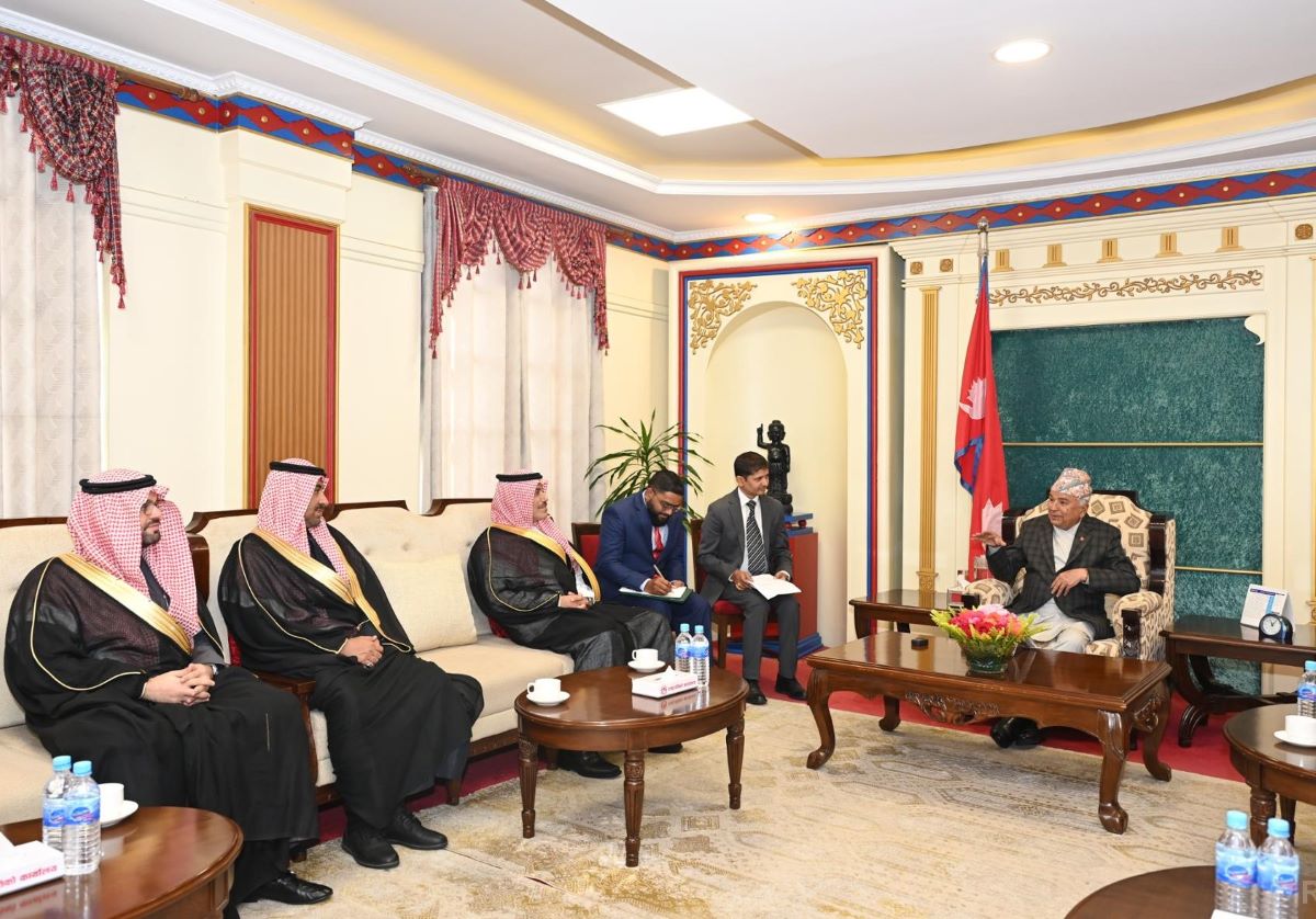 Saudi Arabia’s ambassador pays farewell call on President Paudel
