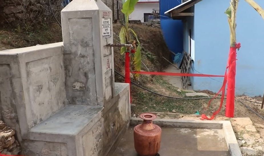 238 families in Annapurna have now access to drinking water