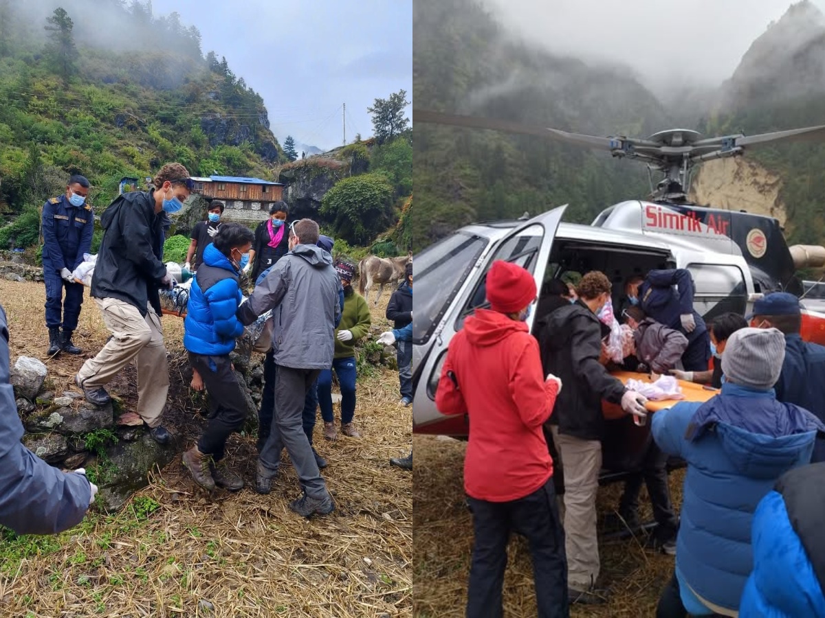 Injured trekker rescued safely from Manaslu trail