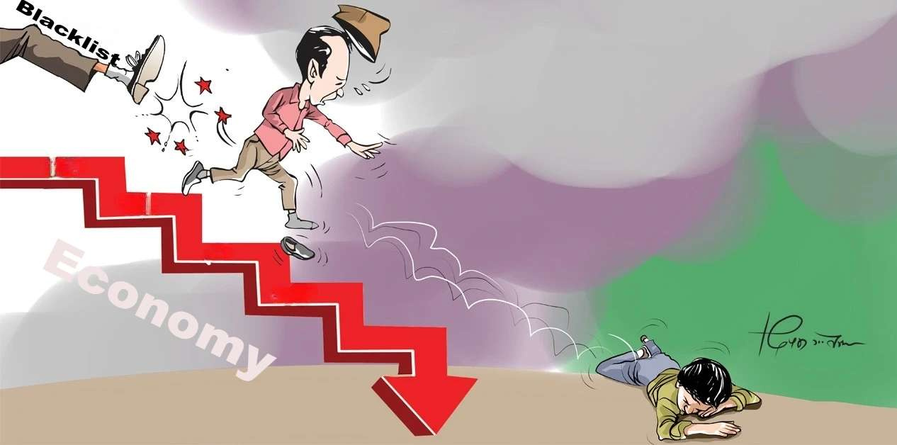 The long blacklist hints at an unhealthy economy