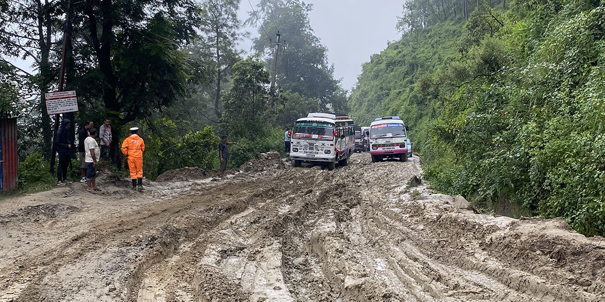 Expansion of Dhulikhel-Khawa section along Araniko Highway gaining pace