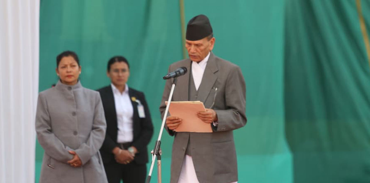 Balananda Sharma sworn in as Foreign Minister today