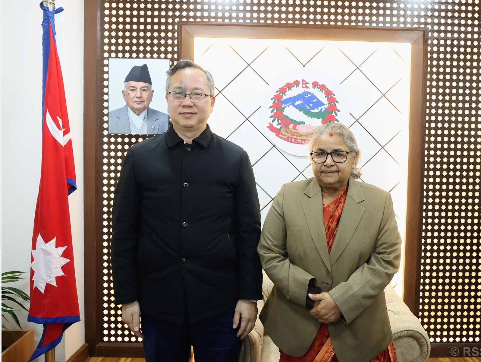 Chinese Ambassador pays farewell call on PM Karki