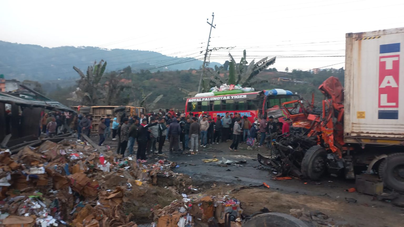 35 people injured in Dhunibesi road accident