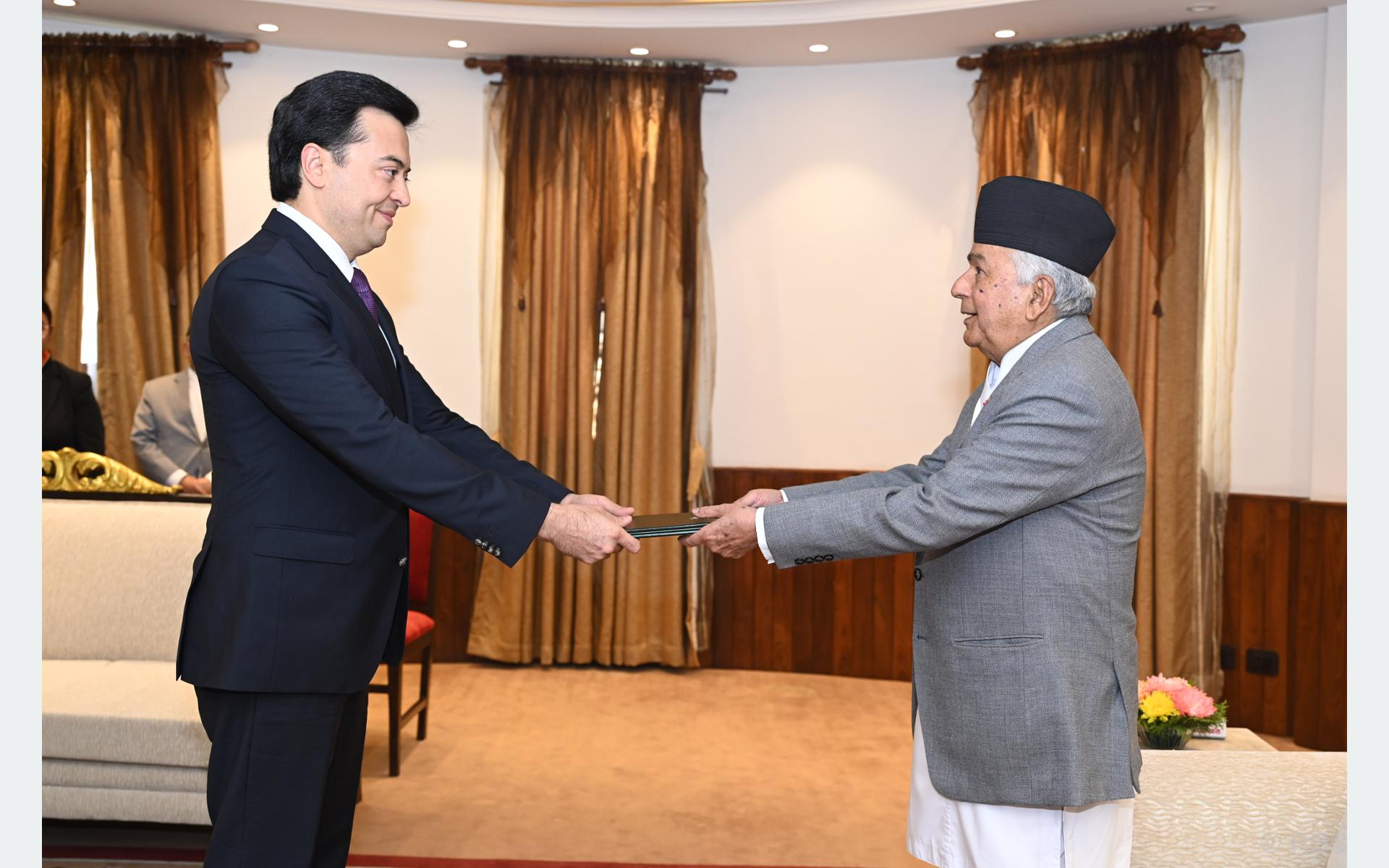 Five non-resident ambassadors to Nepal present letters of credence