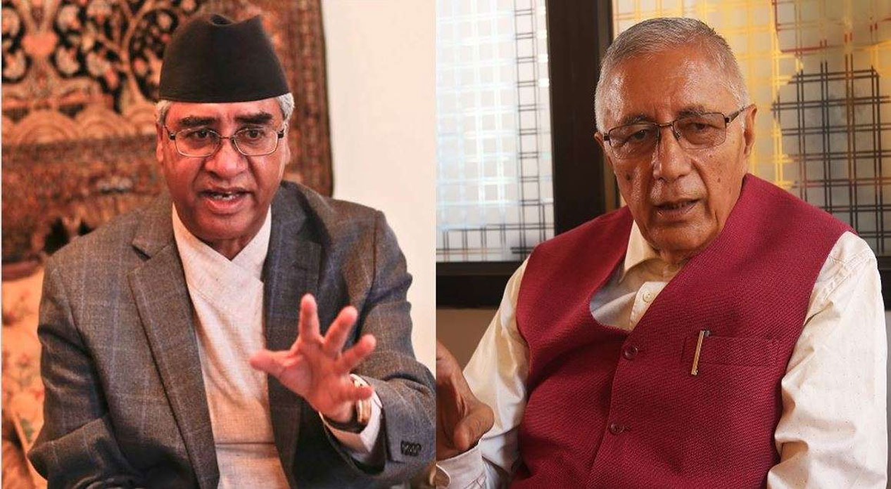 NC President Deuba and leader Koirala discuss party’s upcoming general convention