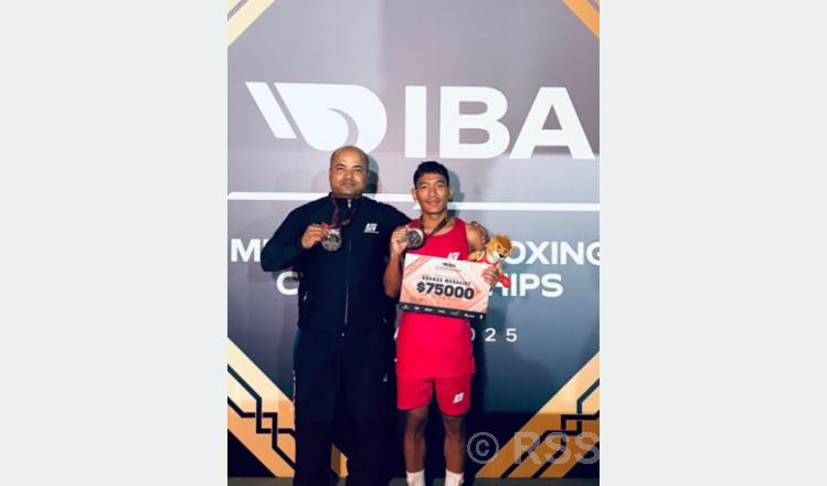 Thapa wins bronze medal in IBA Men’s World Boxing Championships