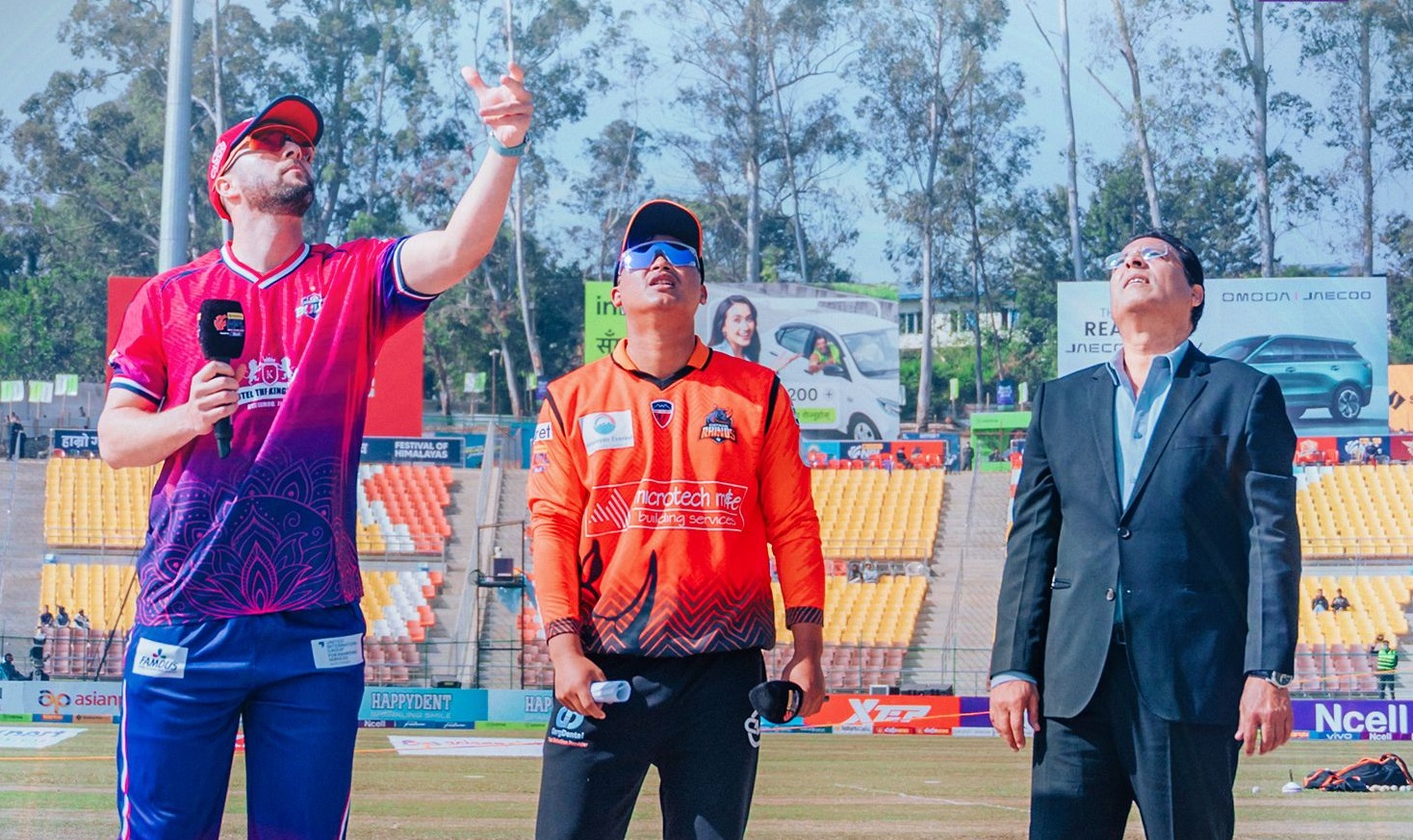 Chitwan Rhinos batting first after winning toss