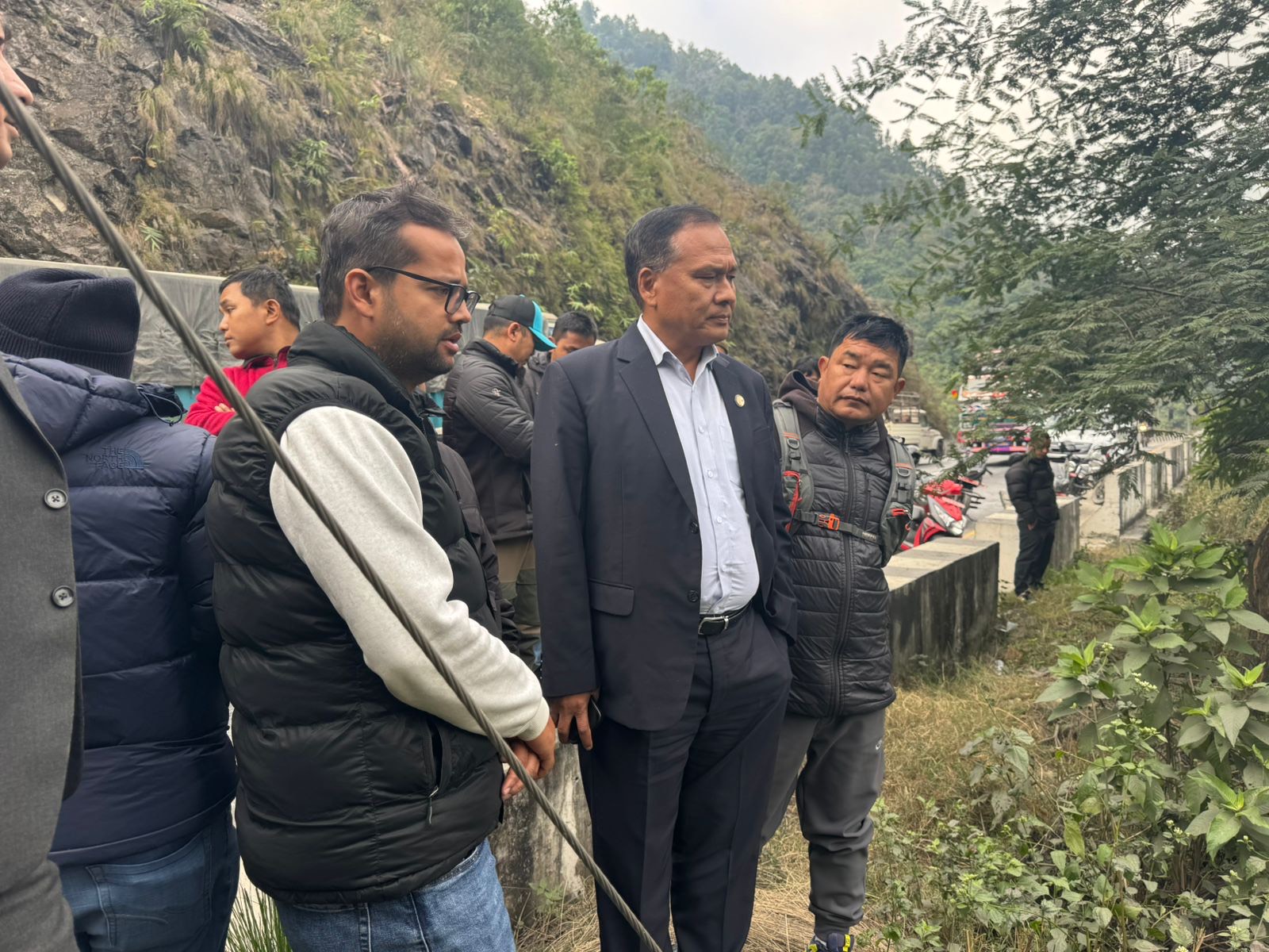 Minister Ghising instructs for resumption of Ghumaune Bridge within month