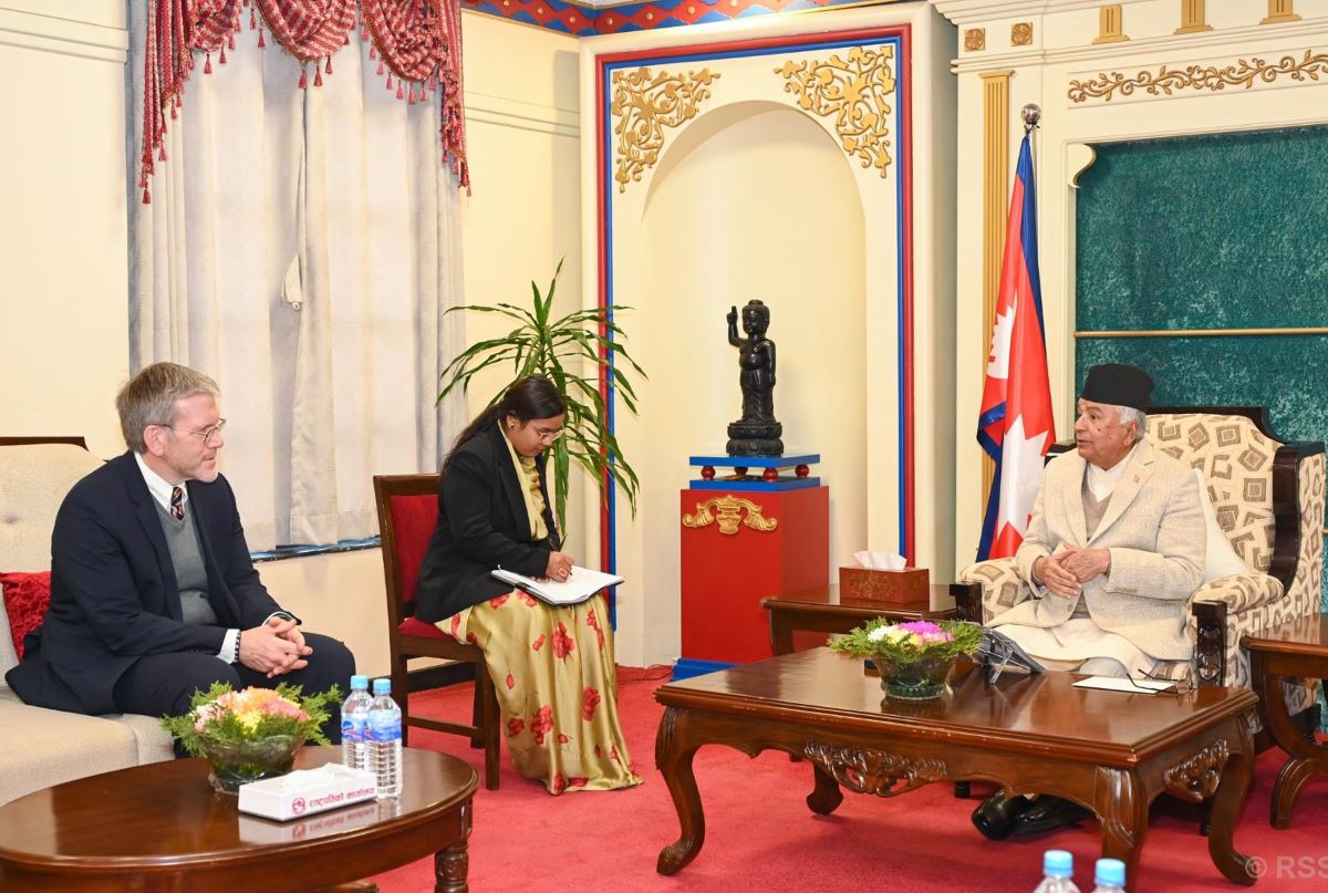 US ambassador pays farewell call on President Paudel