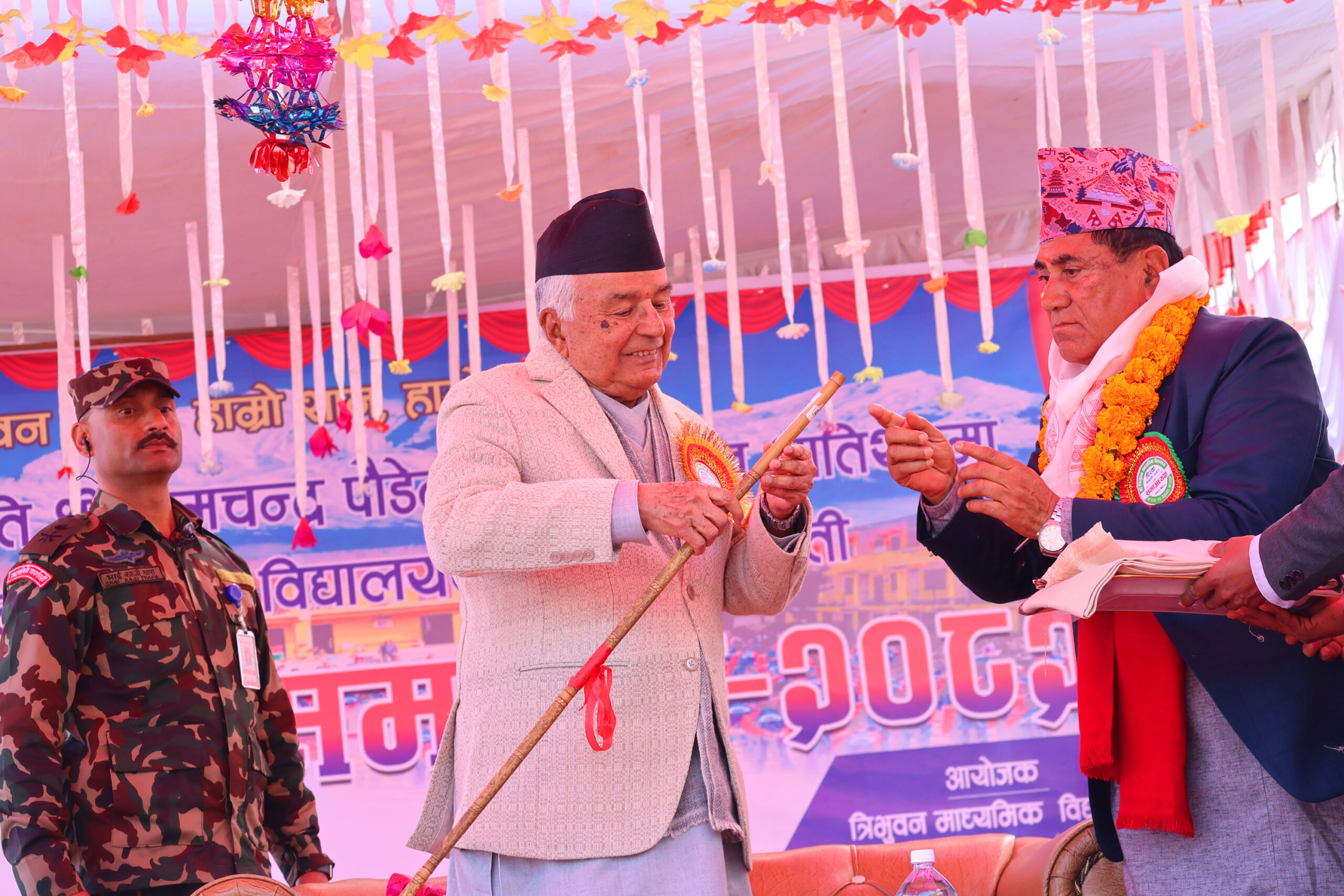 ‘Buttenali’ gifted to President Paudel