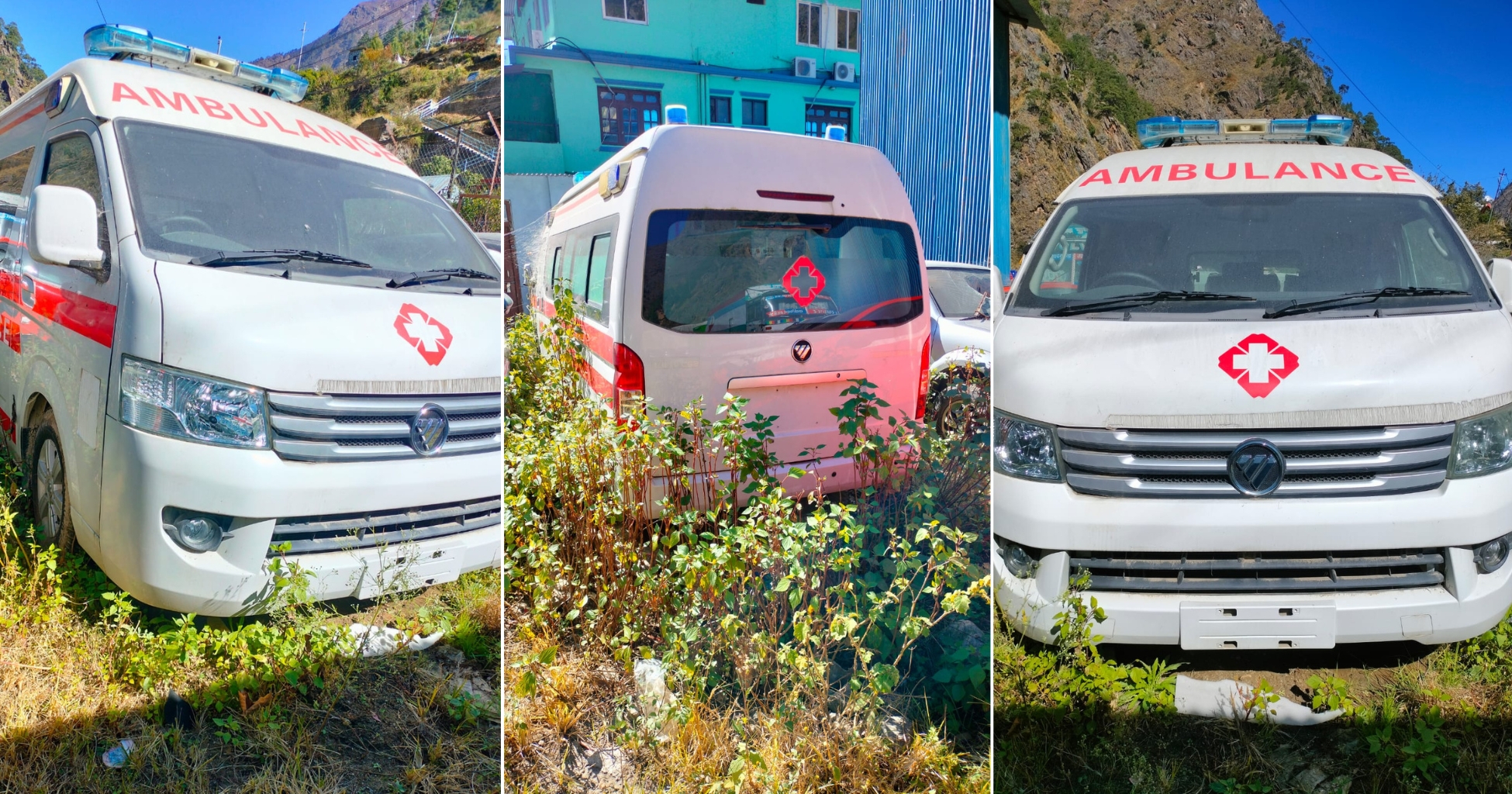 Ambulance gifted by China lying abandoned at Rasuwa customs yard for two years