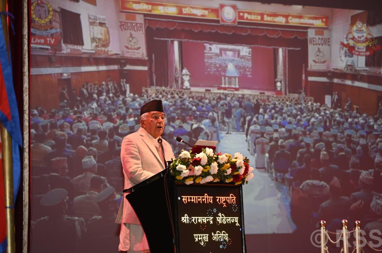 Serve in the best interests of nation, citizens: President Paudel tells APF personnel