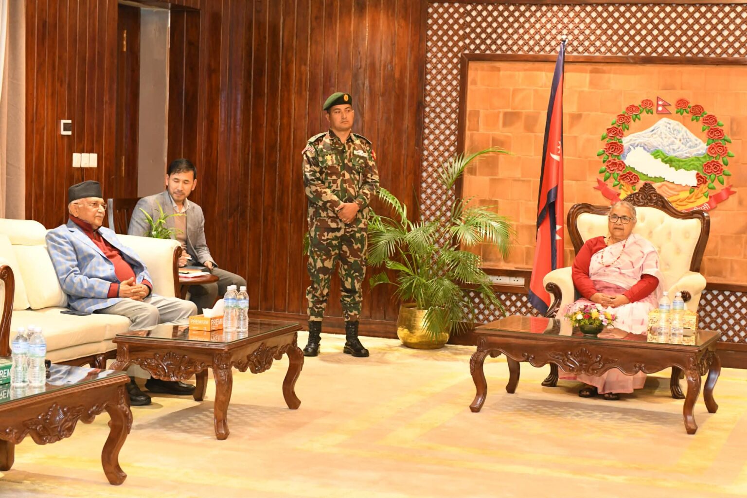 UML Chair Oli holds meeting with PM Karki