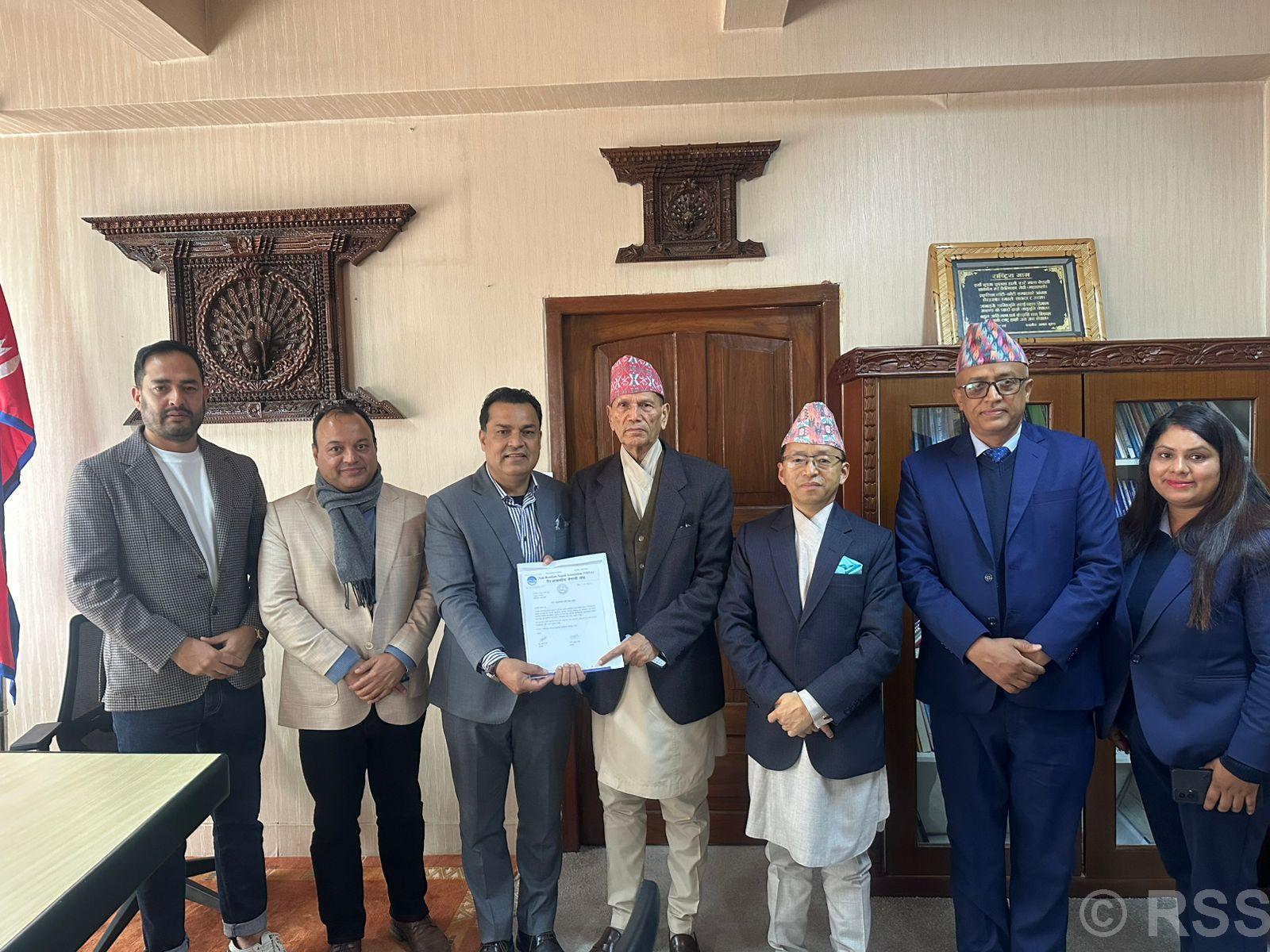 NRNA delegation meets Foreign Minister Sharma