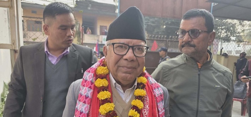 Former PM Nepal files his nomination for HoR election from Rautahat-1