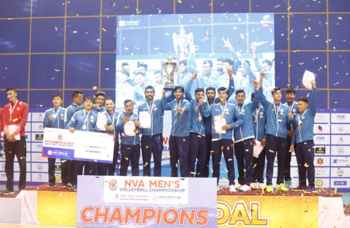 Help Nepal Sports Club lifts title of National Volleyball Championship