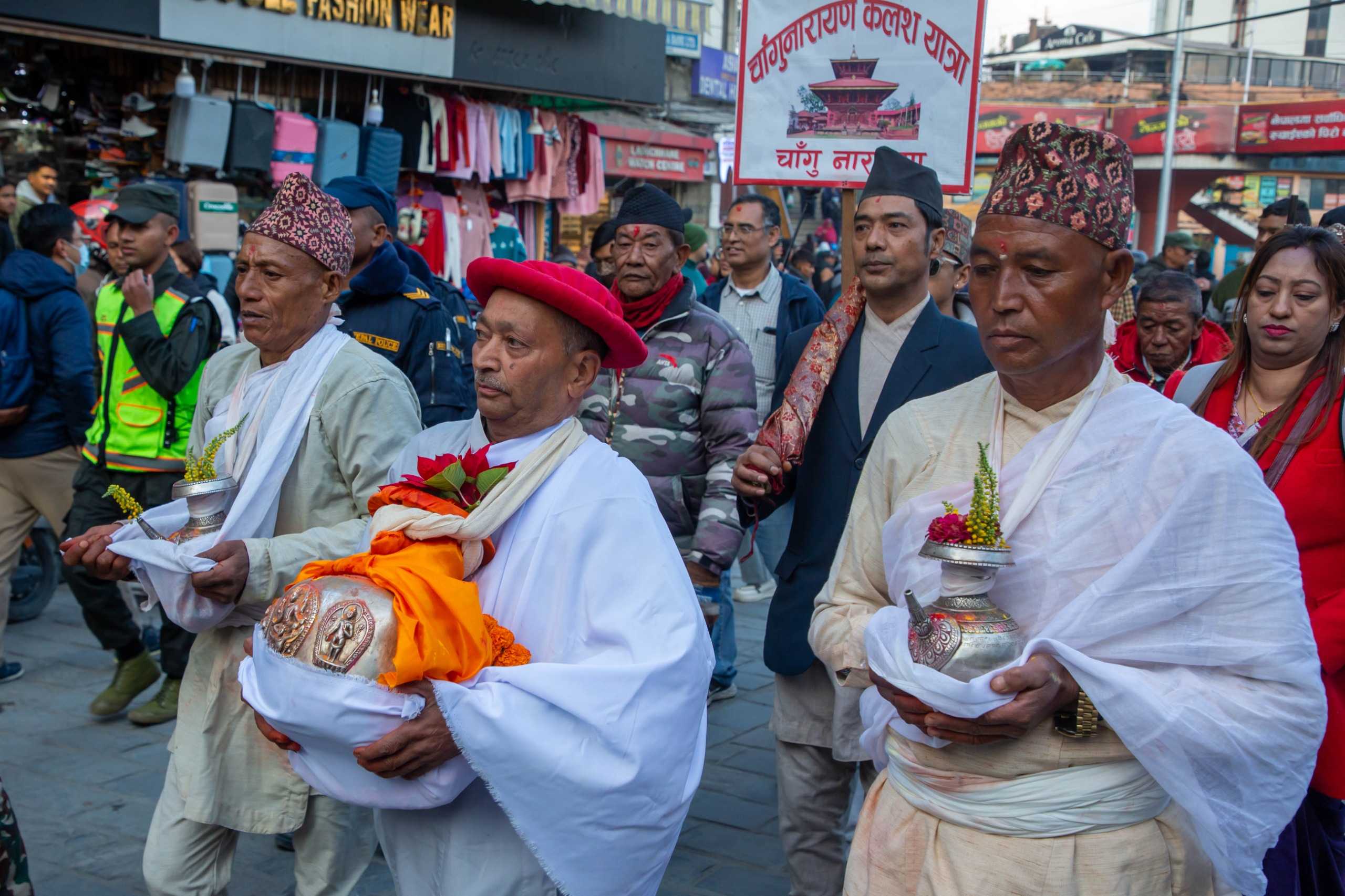 President observes ritualistic urn of Changunarayan–Hanumandhoka Kalash Yatra