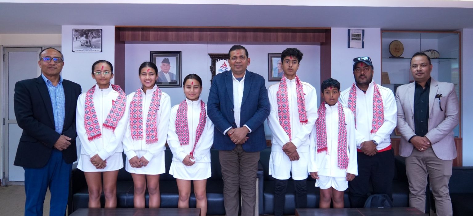 Six Nepali tennis players leaving for Vietnam