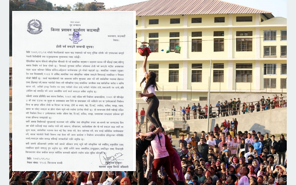 Kathmandu Administration bans Holi events deference election security concerns