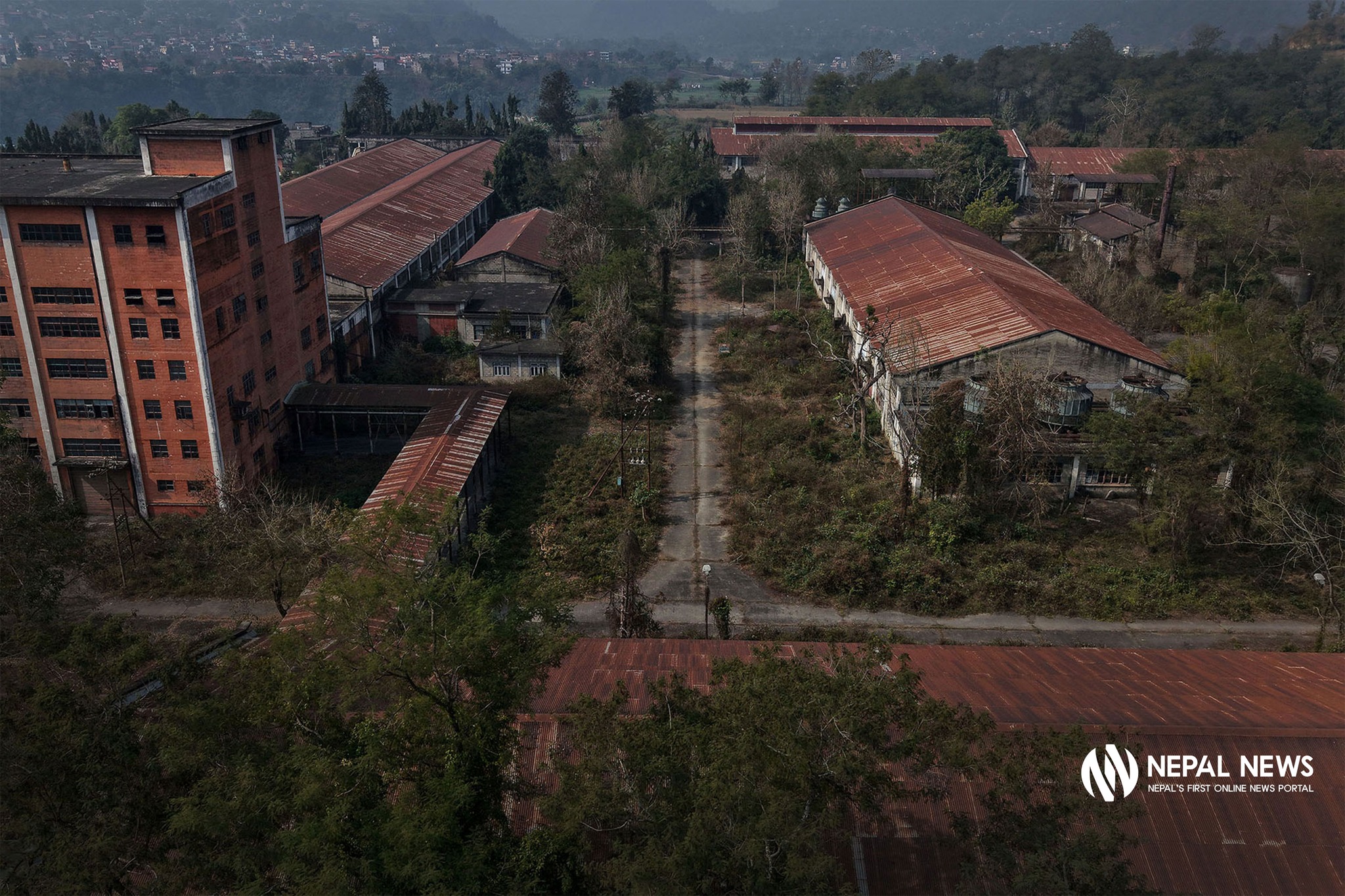 Gorakhkali Rubber Industry covered in rust and spider webs