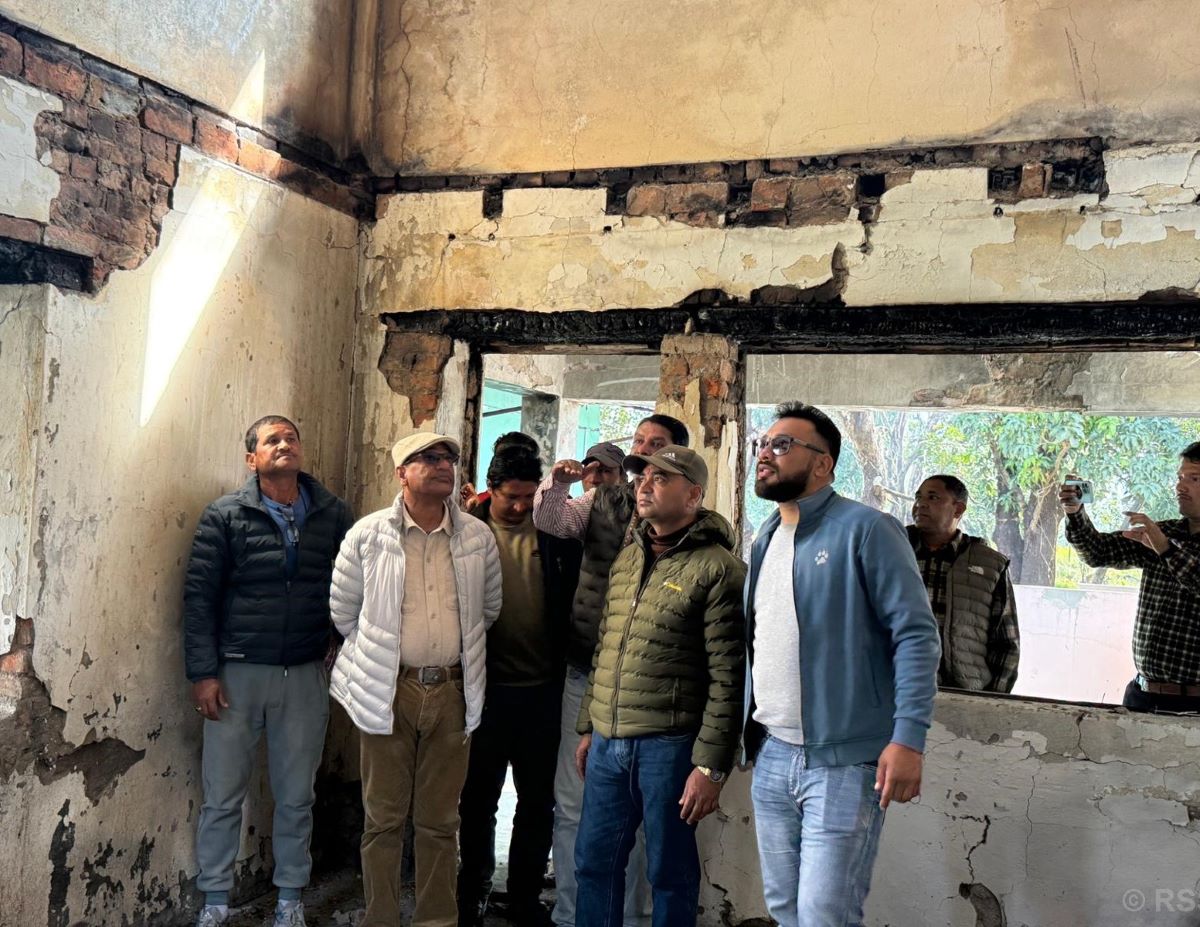 Former Home Minister visits ancestral home burnt during September uprising