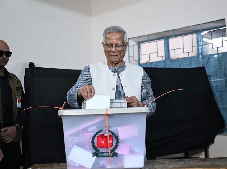 Its birthday of a new Bangladesh, says Chief Advisor Mohammad Yunus after casting his vote