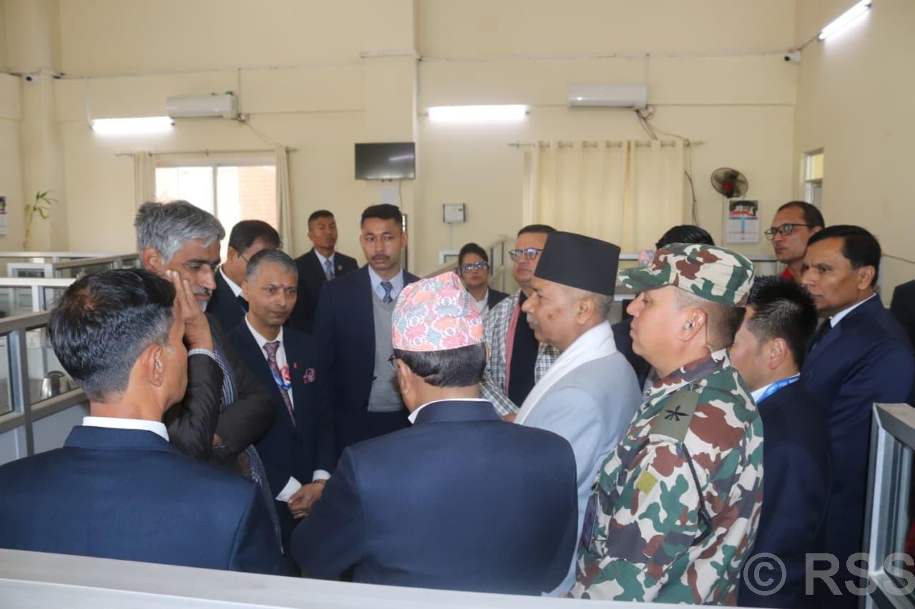 Vice President Yadav inspects RSS newsroom