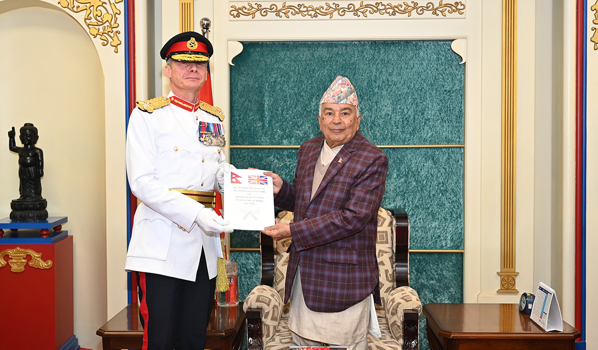 President Paudel receives British Gorkha Brigade’s annual report