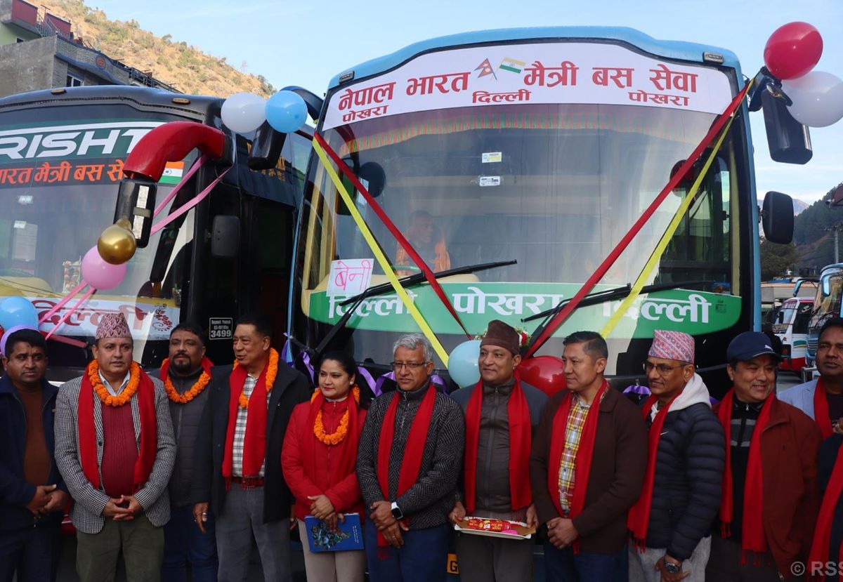 Beni in Myagdi directly connected to New Delhi by bus service