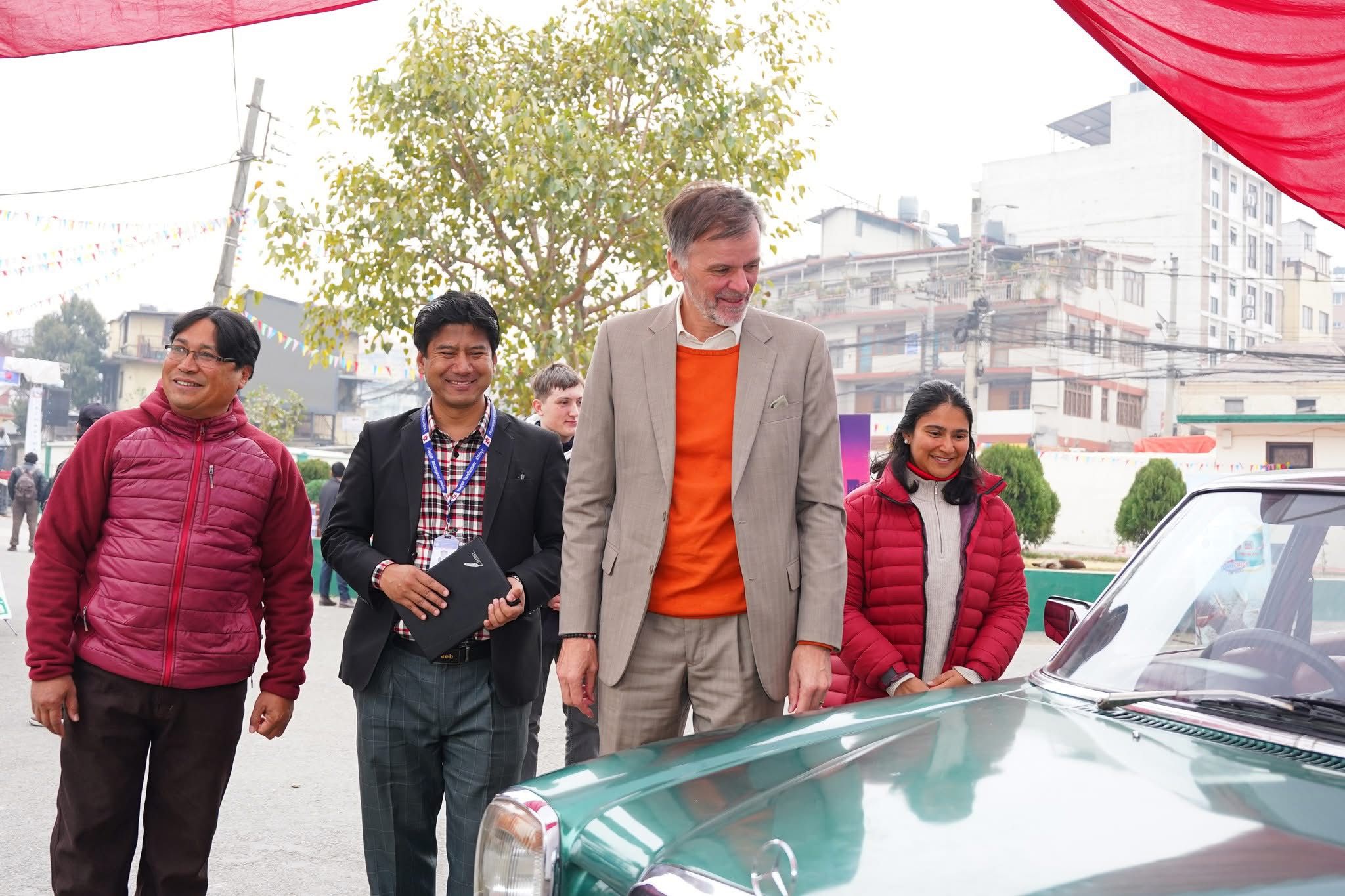 German ambassador Volz visits Thapathali Campus, receives historic 1967 inauguration photo
