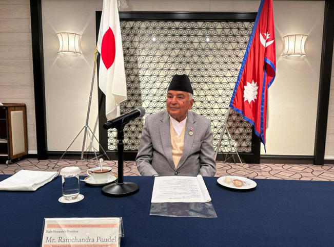 President Paudel urges Japanese business community to invest in Nepal